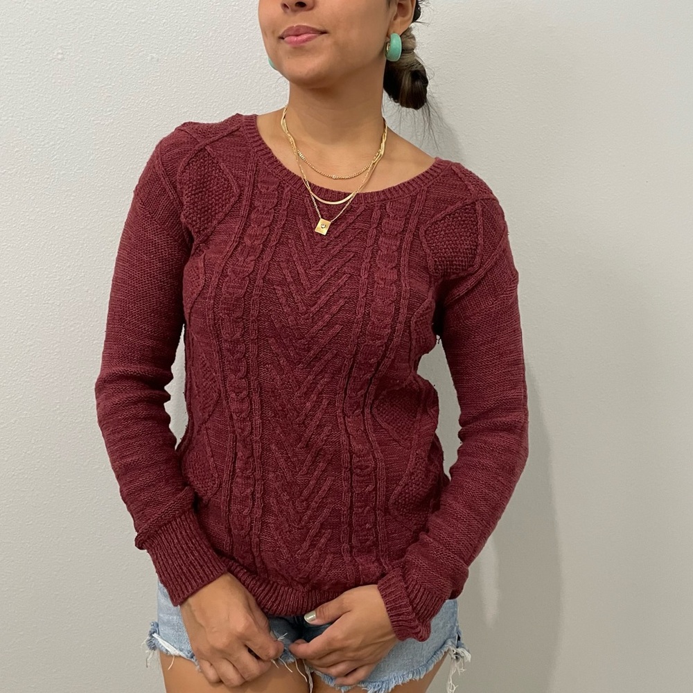 Burgundy Sweater